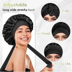 Bonnet Queen Satin Adjustable Bonnet NWT